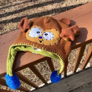 Flipeez brown monkey hat